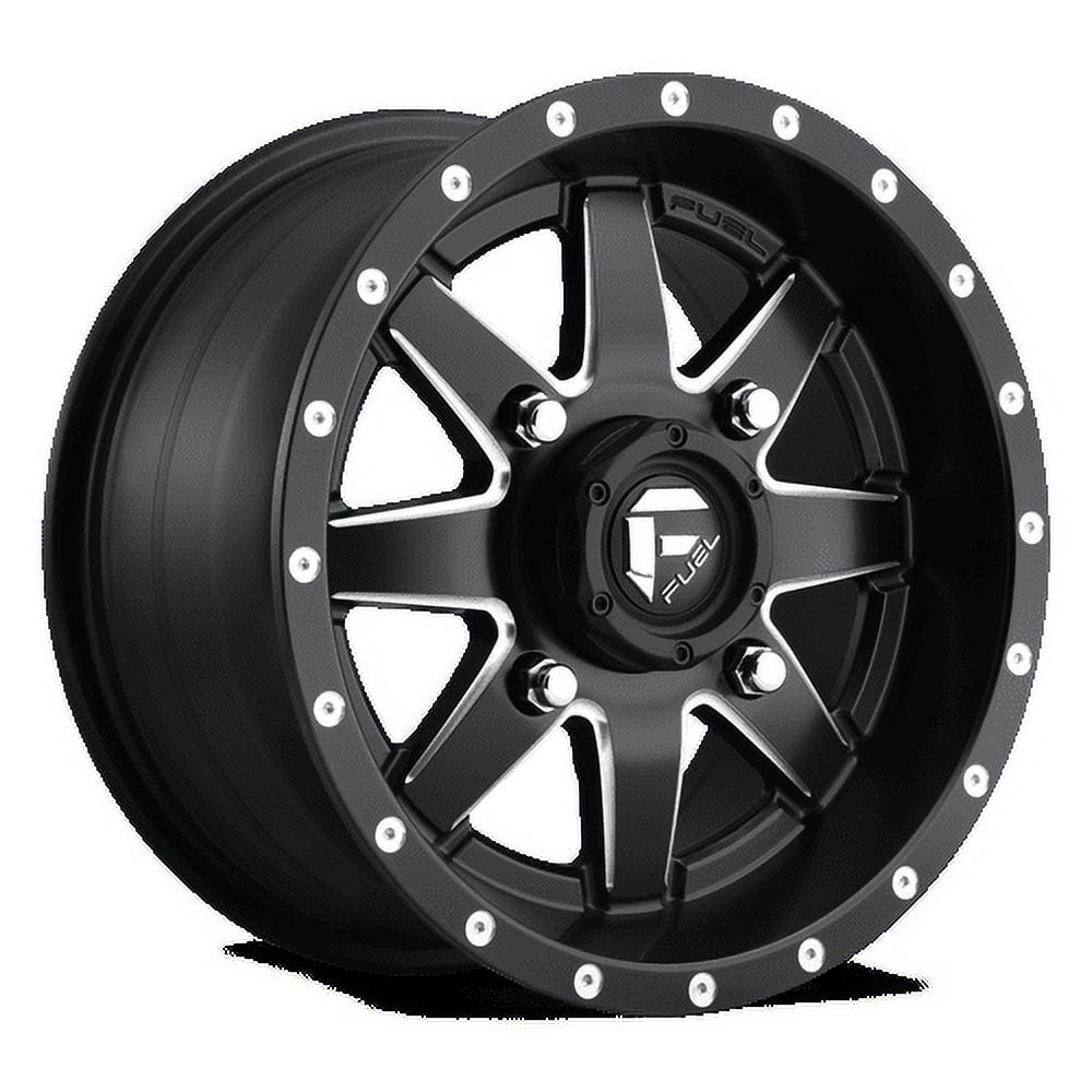 Fuel UTV Aluminum Rim D538 MAVERICK 16X7in Matte Black Milled Finish, D5381670A444