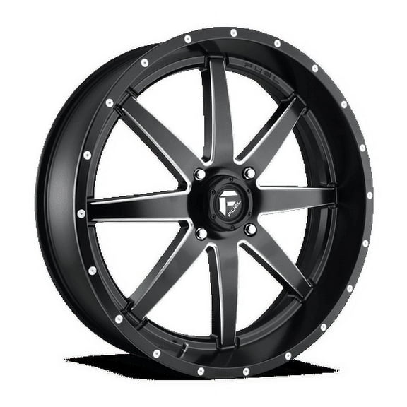 Fuel UTV Aluminum Rim D538 MAVERICK 24X7in Matte Black Milled Finish, D5382470A544