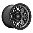 thumbnail image 1 of Fuel UTV Aluminum Rim D784 UNIT UTV 15X10in Gunmetal with Matte Black Ring Finish, D7841500A655, 1 of 3