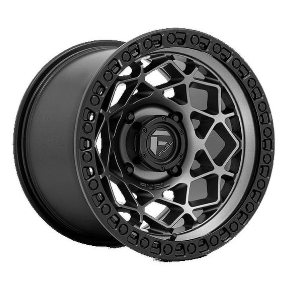 Fuel UTV Aluminum Rim D784 UNIT UTV 15X10in Gunmetal with Matte Black Ring Finish, D7841500A655