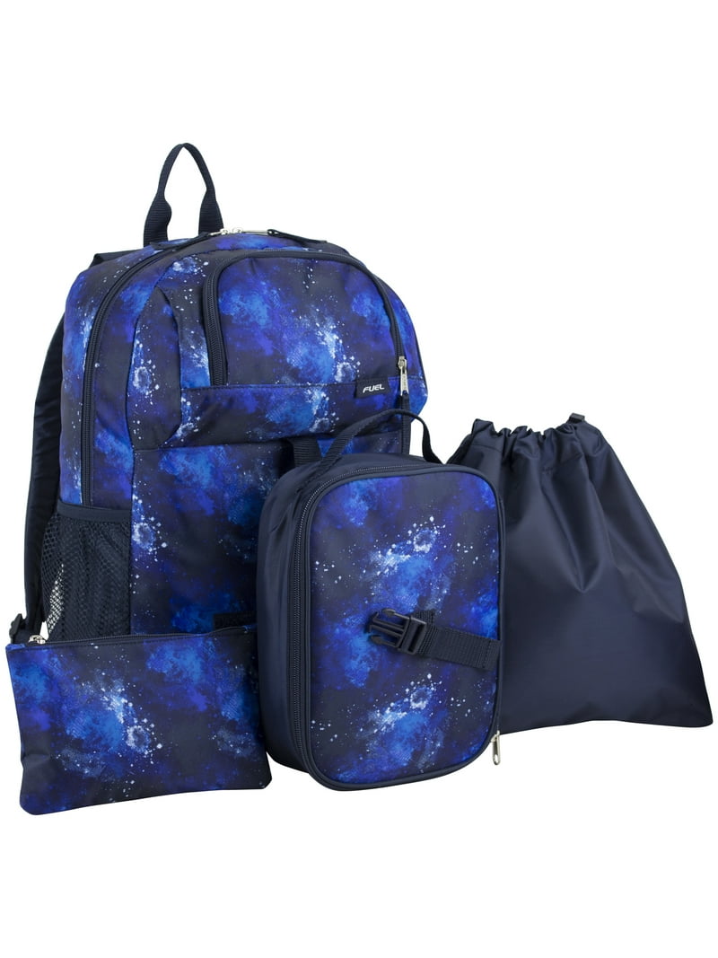 Fuel Unisex 4-Piece Combo Backpack with Lunch Box, Storage Case