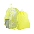 thumbnail image 1 of Fuel Unisex Clear Backpack and Drawstring Bundle, Citrus Yellow, 1 of 6