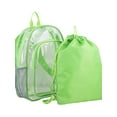 thumbnail image 1 of Fuel Unisex Clear Backpack and Drawstring Bundle, Lime Sizzle, 1 of 7