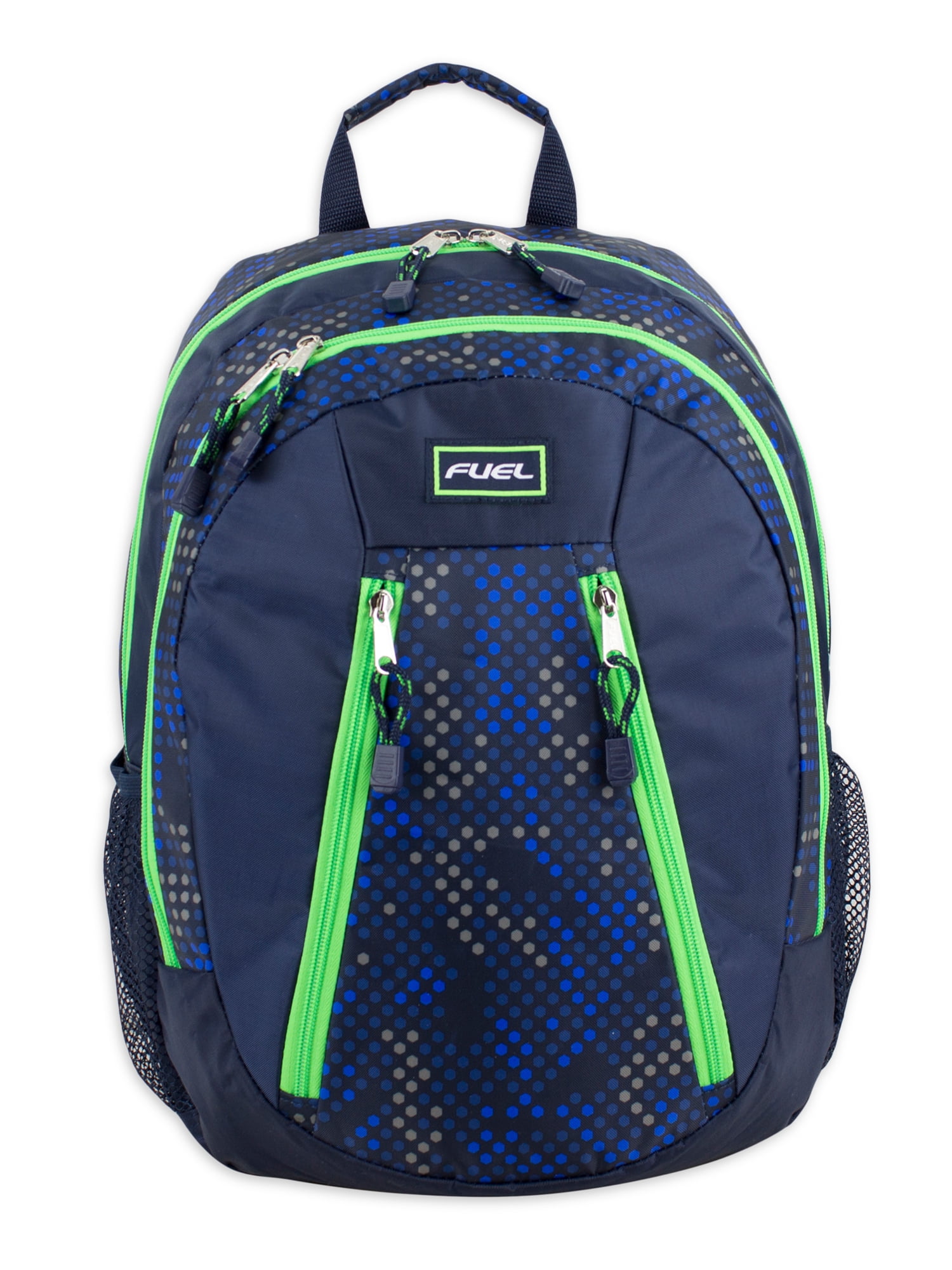 Fuel Unisex Men's and Women's Action 18" Laptop Backpack, Blue Digital Dots