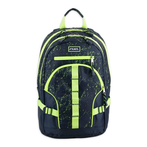 Fuel Unisex Multipocket Dynamic Active Backpack, Blue Green Marble
