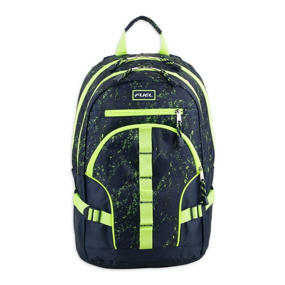 Fuel Unisex Multipocket Dynamic Active Backpack, Blue Green Marble