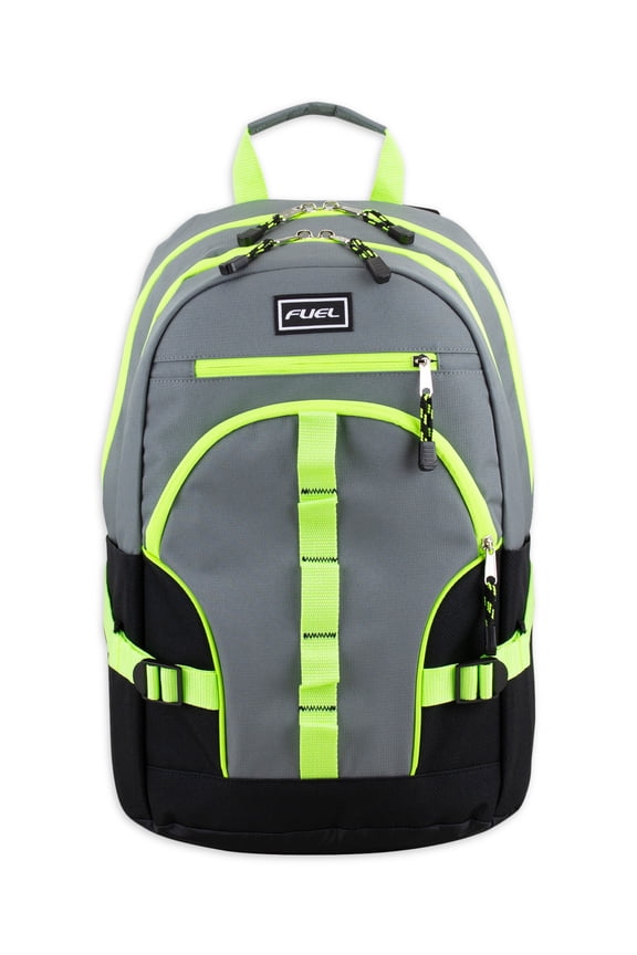 Unisex Multipocket Dynamic Active Backpack, Gray Neon