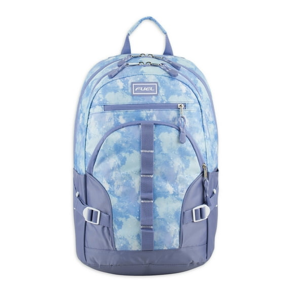 Fuel Unisex Multipocket Dynamic Active Backpack, Light Blue Galaxy