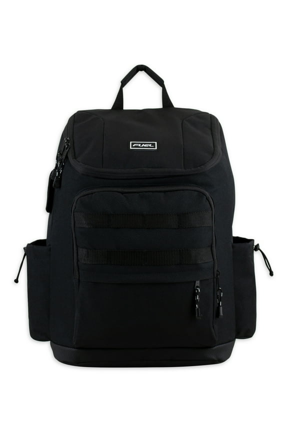 Unisex Outdoor Cargo Top Loading Backpack, Black