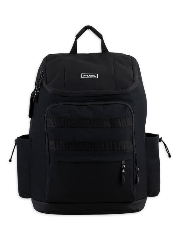 Unisex Outdoor Cargo Top Loading Backpack, Black