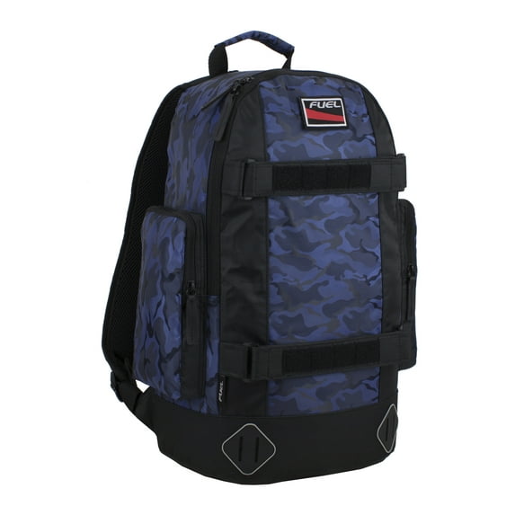 Fuel Unisex Pro Skater Blue Backpack with Adjustable Dual Straps