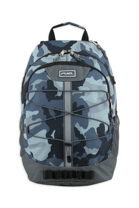 Unisex Terrain Athleisure Backpack, Midnight Blue Camouflage