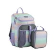 thumbnail interactive-video image 1 of Fuel Unisex Top Loading Backpack and Lunch Bag Set, 2-Piece, Pink Blue Gradient, 1 of 8