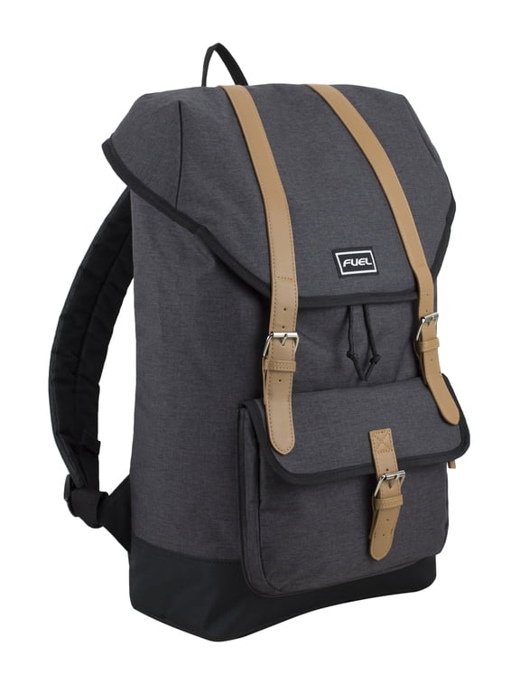 Unisex Top Loading Dual Buckle Backpack, Dark Gray