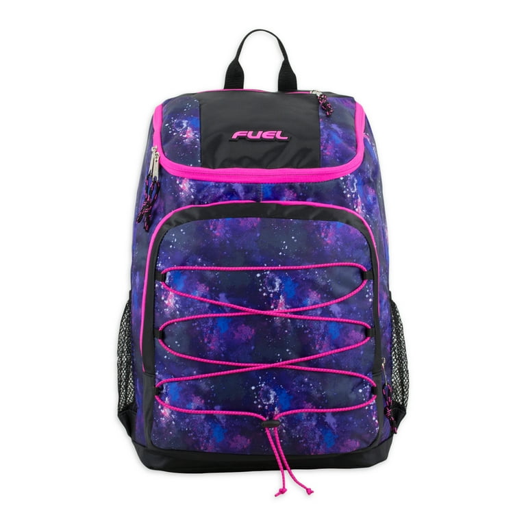 Fuel Unisex Top Loading Sport Backpack with Bungee, Galaxy - Walmart.com