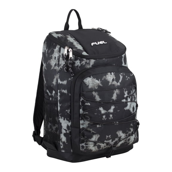 Fuel Unisex Top Loading Sport Backpack with Bungee, Tie Dye