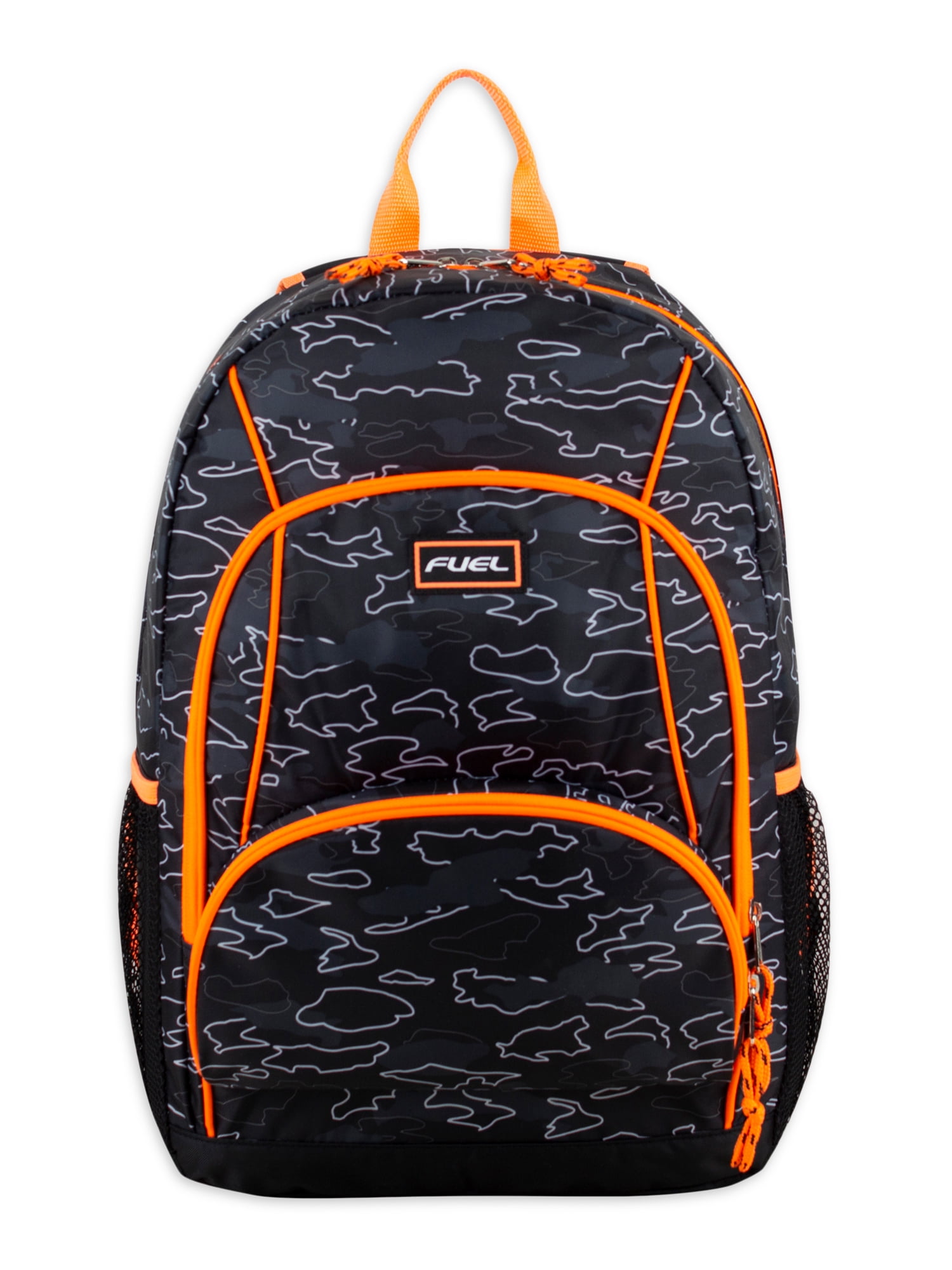 Fuel Unisex Triple Pocket Backpack, CamouflageOutline