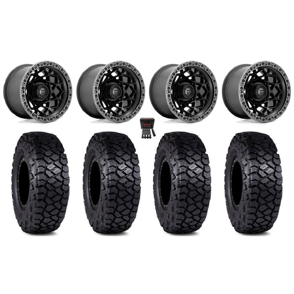 Fuel Unit 15" Wheels Black 32" Intersect Tires Can-Am Commander Maverick Renegade Outlander Defender