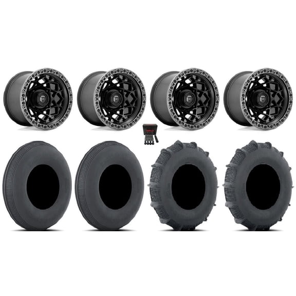 Fuel Unit 15" Wheels Black 33" Sand Series SS Tires Can-Am Commander Maverick Renegade Outlander Defender