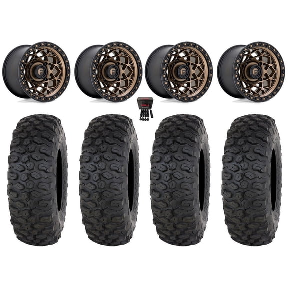 Fuel Unit 15" Wheels Bronze 32" Chicane DS Tires Polaris RZR XP 1000 / PRO XP / Ranger XP 900/1000