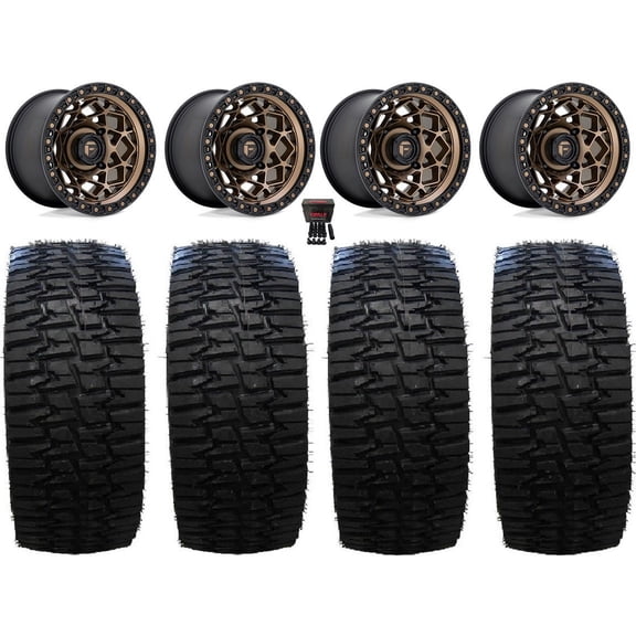 Fuel Unit 15" Wheels Bronze 33" Desert Race Tires Can-Am Commander Maverick Renegade Outlander Defender