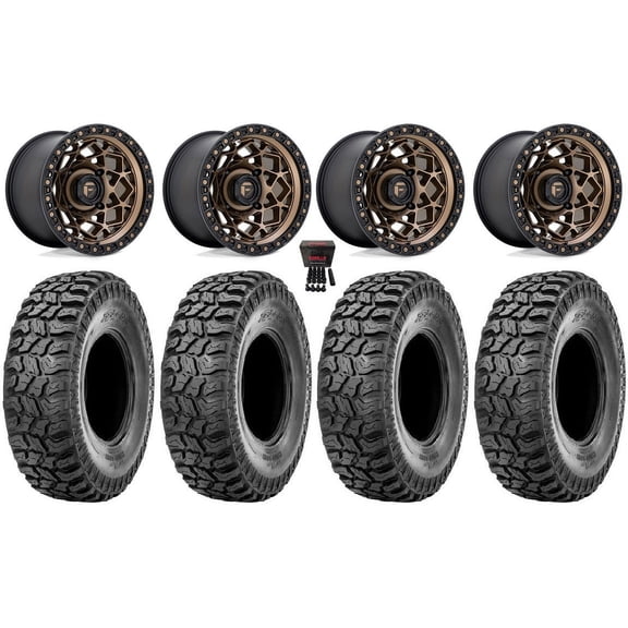 Fuel Unit 15" Wheels Bronze 33" Ridge Saw 2.0 Tires Kawasaki Mule Pro FXT