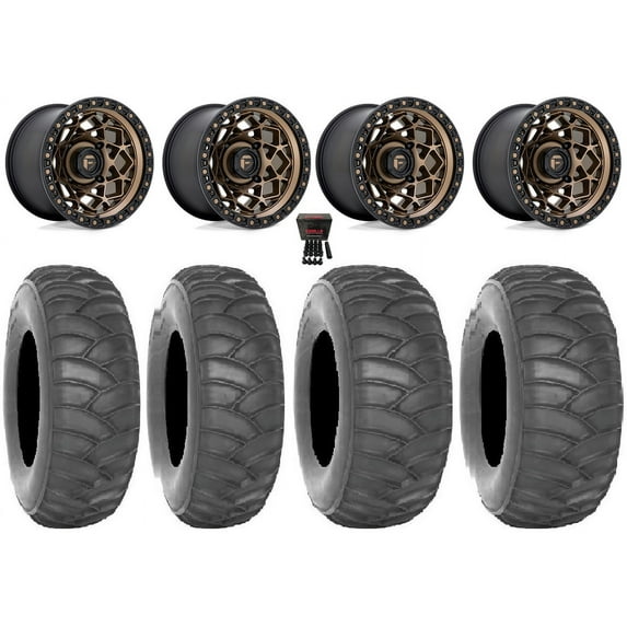 Fuel Unit 15" Wheels Bronze 33" SS360/HP Tires Can-Am Commander Maverick Renegade Outlander Defender