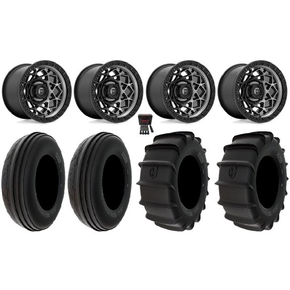 Fuel Unit 15" Wheels Gunmetal 30" Sand Tires Polaris RZR XP 1000 / PRO XP / Ranger XP 900/1000