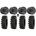 thumbnail image 1 of Fuel Unit 15" Wheels Gunmetal 32" ACP Tires Kawasaki Teryx Mule, 1 of 4