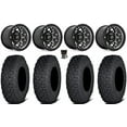 thumbnail image 1 of Fuel Unit 15" Wheels Gunmetal 32" Coyote Tires Kawasaki Mule Pro FXT, 1 of 4