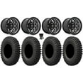thumbnail image 1 of Fuel Unit 15" Wheels Gunmetal 32" MotoCrusher Tires Sportsman RZR Ranger, 1 of 4