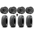 thumbnail image 1 of Fuel Unit 15" Wheels Gunmetal 32" RocScraper Tires Kawasaki Teryx Mule, 1 of 4