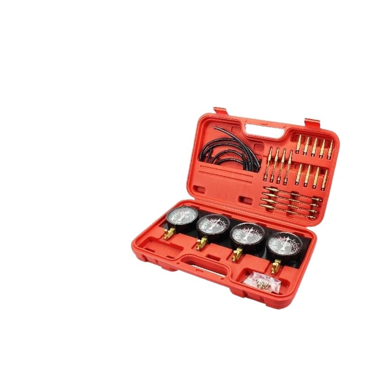 Fuel Vacuum Carburetor Synchronizer Carb Tools Sync 4 Gauge Set With Rubber Hose Vacuum Balancer