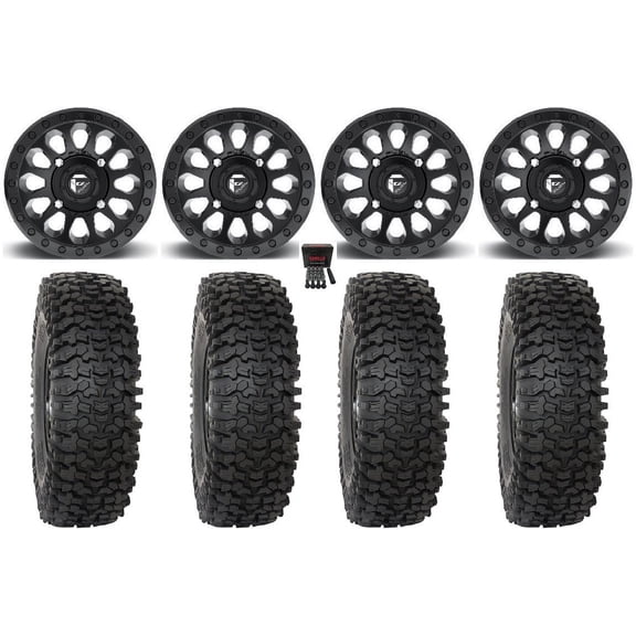 Fuel Vector 14" Wheels MB 28" RC500 Tires Polaris RZR XP 1000 / PRO XP / Ranger XP 900/1000