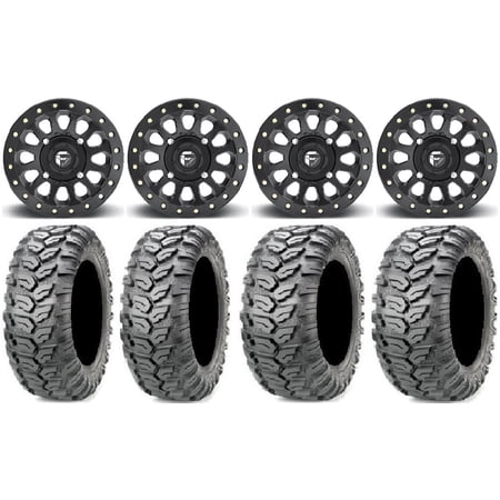 Fuel Vector Beadlock 15" Wheels 27" Ceros Tires Sportsman 550 850 1000