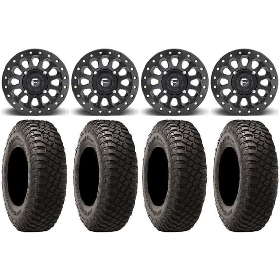 Fuel Vector Beadlock 15" Wheels 30" BFG KM3 Tires Can-Am Maverick X3 / Honda Pioneer 1000 / Talon