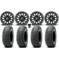 thumbnail image 1 of Fuel Vector Beadlock 15" Wheels Bk 35" RocScraper Tires Kawasaki Teryx Mule, 1 of 4