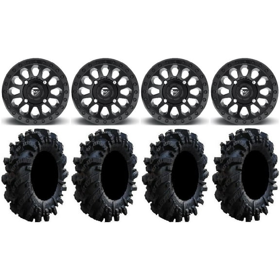 Fuel Vector MB 14" Wheels 26.5" Intimidator Tires Sportsman RZR Ranger