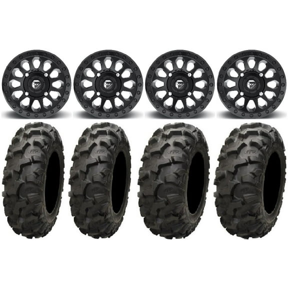 Fuel Vector MB 14" Wheels 28" Blackwater Tires Sportsman RZR Ranger