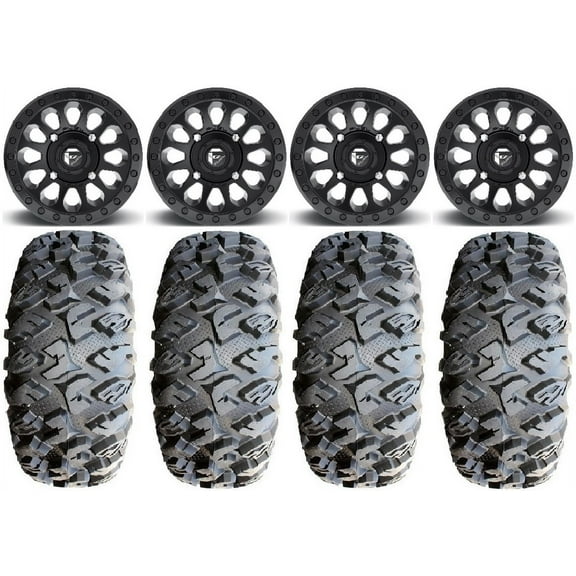 Fuel Vector MB 14" Wheels 28" MotoClaw Tires Polaris RZR XP 1000 / PRO XP / Ranger XP 900/1000