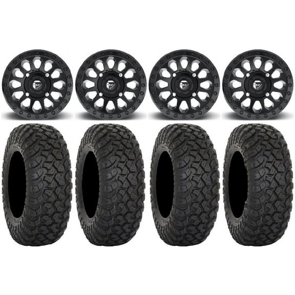 Fuel Vector MB 14" Wheels 28" RT320 Tires Sportsman RZR Ranger