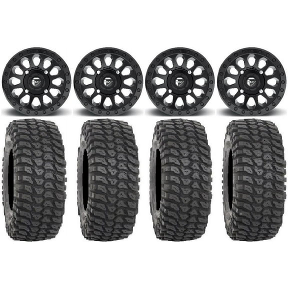 Fuel Vector MB 14" Wheels 28" XCR350 Tires Can-Am Commander Maverick Renegade Outlander Defender