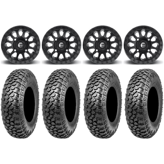 Fuel Vector MB 14" Wheels 30" RAZR XT Tires Kawasaki Mule Pro FXT