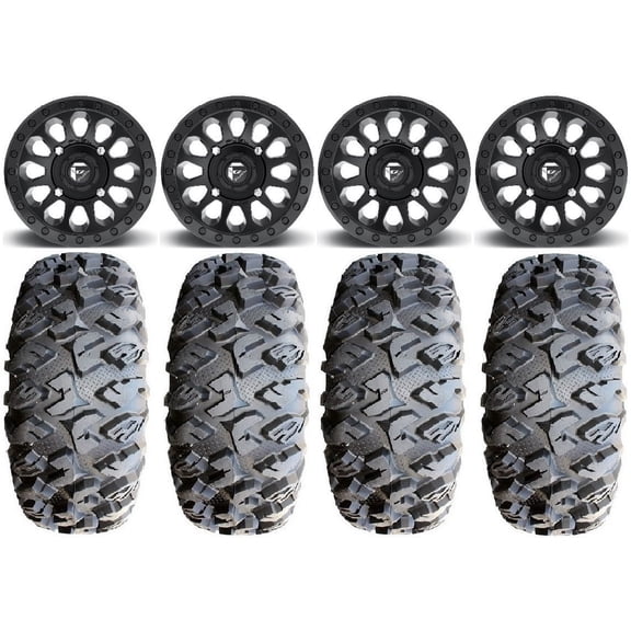 Fuel Vector MB 15" Wheels 28" MotoClaw Tires Polaris RZR XP 1000 / PRO XP / Ranger XP 900/1000