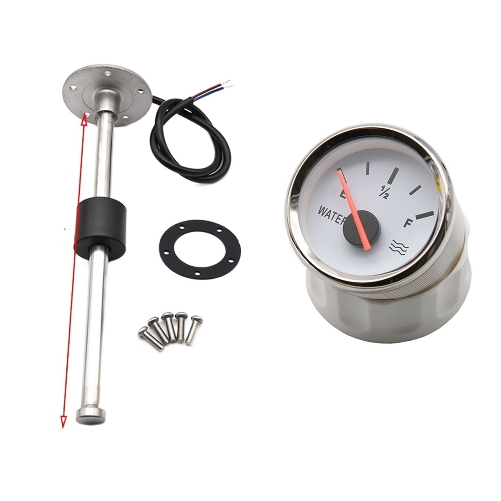 Fuel Water Level Sensor With Water Level Gauge 52mm Water Tank ...