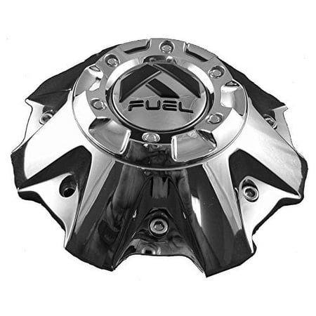 Fuel Wheels Chrome Custom Center Cap Set of Two (2) # 1001-63B 5-6 Lugger