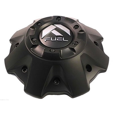 Fuel Wheels Flat Black Black Rivets Custom Center Cap Set of One (1) # 1001-63B 5-6 Lugger