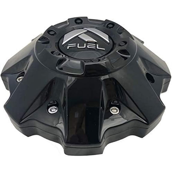 Fuel Wheels Gloss Black Center Cap (Qty 1) # 1002-48GB 5-6 Lug (1001-63 with Extension!) with Screws