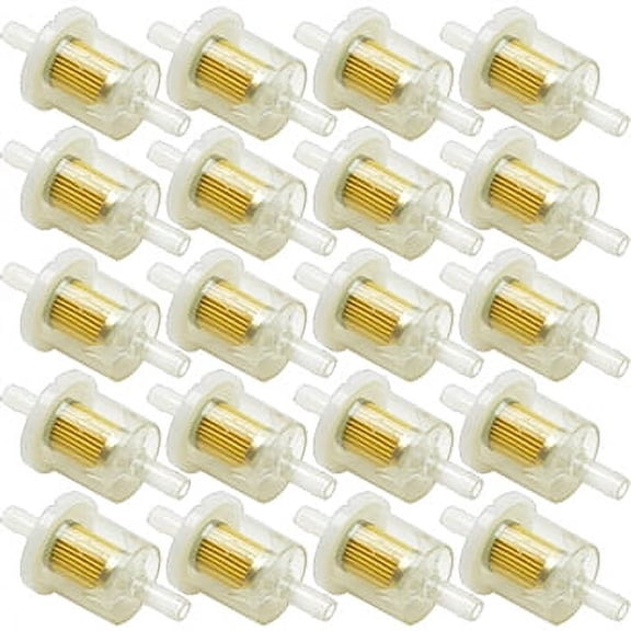 Fuel filter with barbs replaces Briggs 493629 - 20 pack