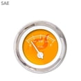 thumbnail image 1 of Fuel level Gauge - Ghost Flame Or, White Modern Needles, Chrome Trim Rings, 1 of 1
